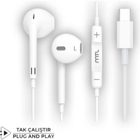 Resim General Mobile Gm Phoneix 5g Uyumlu Tak Çalıştır Stero Type-C Kulaklık MT-A293 