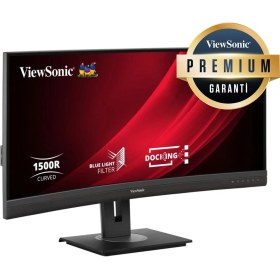 Resim Viewsonic VG3456C 34" Uwqhd Ergonomik 100W USB C ve RJ45'LI 21:9 Curved Docking Profesyonel Monitor 