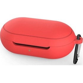 Resim Microsonic Samsung Galaxy Buds Mat Silikon Kılıf Kırmızı 