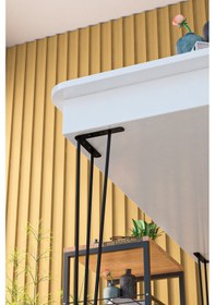 Resim Masa Ayağı 4 Adet 85 Cm Firkete Tel Ayak Siyah 