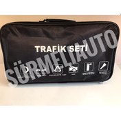 Resim Tüvtürk Onaylı Lüks Trafik ve İlk Yardım Seti Özel Çanta N11.515 