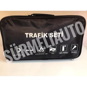 Resim Tüvtürk Onaylı Lüks Trafik ve İlk Yardım Seti Özel Çanta N11.515 