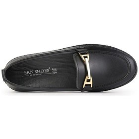 Resim Ern Shoes Kadın Rahat Anatomik İçi Hakiki Deri Tam Ortopedik Ayakkabı Siyah 