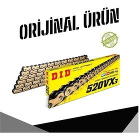 Resim Dıd Honda Nc750x Dct 2014-2025 520-114 Bakla Vx3 X-ring Zincir Gold Renk 