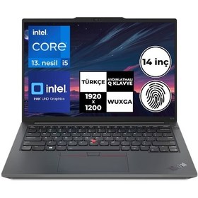 Resim Lenovo Thinkpad E14 Gen5 21JK0003TXBT7 i5-1335U 40 GB 512 GB SSD 14" Free Dos Wuxga Dizüstü Bilgisayar 