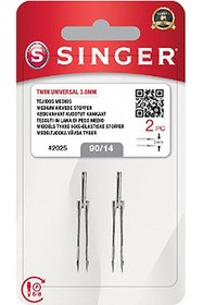 Resim SINGER Dikiş Makinesi 3mm Çift Iğne 2025- 90/14 Numara 