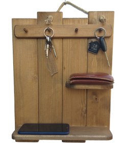 Resim Woodpecker Ahşap Anahtar Askılığı 
