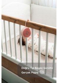 Resim Budizzz Beyaz Gürültü Cihazı Pışpışlı & Ninnili Ayıcık Uyku Arkadaşı Pembe 