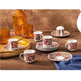 Resim Porland Hümayun Galata 6'lı Kahve Fincan Takımı 72cc 04POR024062 