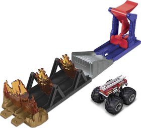 Resim Hot Wheels Monster Trucks Aksiyona Başlangıç Oyun Seti GYL09-GYL12 