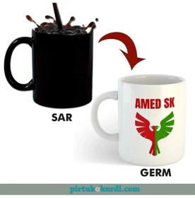 Resim Zerya Amed Spor Sihirli Porselen Kupası - Amedspor Kupa Bardak 