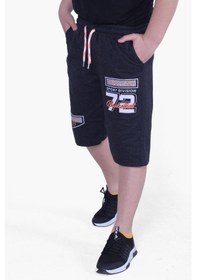 Resim Fyk Kids 72 Yazı Baskılı Geniş Paça Kordon Detaylı Erkek Çocuk Kapri Füme 