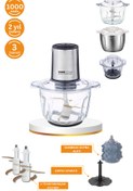 Resim TIGRECOOK Instantchopper 1000 PRO – 2.3 L Cam ve Çelik Hazneli Et Kıyma & Sebze Rondo Doğrayıcı + 1.2 L Hazne 