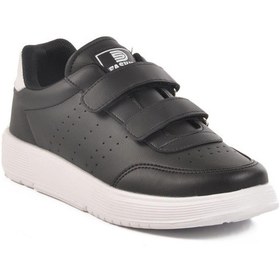 Resim Walkway Drk158 G Cırtlı Bantlı Siyah-beyaz Mevsimlik Spor Ayakkabı Sıyah - Beyaz 