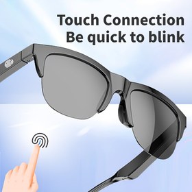 Resim Koipsse Akıllı Moda Gözlükleri, Dahili Mikrofon, HiFi Ses, Dokunmatik Kontrol, IPX4 Su Geçirmez, Kablosuz Bağlantı, Şarj Edilebilir Lityum Pil-Polimer, Type-C USB Şarj, Gelişmiş Teknoloji, Ses Asistanı, Güneş Koruması, Tüm Yaşlar İçin Mükemmel Tatil Hediyesi 