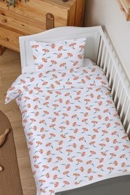 Resim Organik Çarşaflı Bebek Nevresim Takımı (100x150) - Doğa Sevgisi 100 x 150 