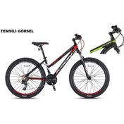Resim Kron 27.5j Xc 100 Lady Dağ Bisikleti - Siyah Gri Neon Sarı- 38 Kadro Gri - Sarı - Siyah 