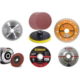 Resim Elmas - Seramik - Ahşap - Metal Zımpara Taşlama ve Kesme Disk Seti 6'lı 