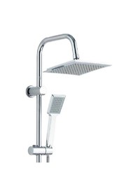 Resim Polisu Ihlamur Kare Robot Duş Takımı Gümüş 