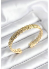 Resim Clariss Ezme Zincir Model Gold Renk Kadın Bileklik Çok Renkli 