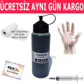 Resim CANON iB4050 4150 4155 500ML SİYAH MUADİL MÜREKKEP DURUINK HEDİYELİ KARTUŞ DOLUM MÜREKKEBİ 