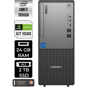 Resim Lenovo Thinkcentre Neo 50T Gen 5 Intel Core I7 13700 24GB 2tb SSD GT1030/4GB Freedos Masaüstü Bilgisayar & Per4 USB Bellek 12UB000LTRP314 
