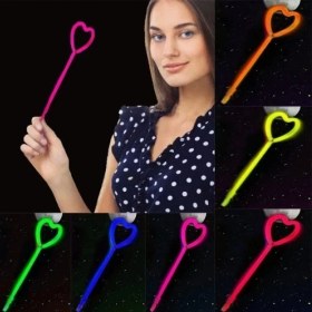 Resim Kalp Şekili Glow Çubuk Seti 6 Adet 