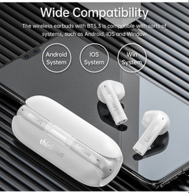Resim Xindoker Lenovo Tw60 Kulak İçi Spor Kulaklığı - Bt5.3, 300mah Şarj Kutusu, Hd Stereo, 24 Saat Pil Ömrü, Beyaz 