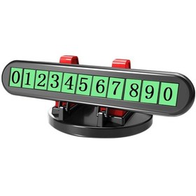 Resim Suntek Kırmızı Park Için Geçici Park Kartı Numarası Plaka 