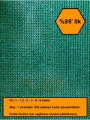 Resim NetBazaars %95 GÖLGE ORANLI FİLE, GÖLGELİK, GERGİ FİLE, BAHÇE GÖLGELİĞİ, 3X97 metre 