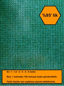 Resim NetBazaars %95 GÖLGE ORANLI FİLE, GÖLGELİK, GERGİ FİLE, BAHÇE GÖLGELİĞİ, 3X97 metre 