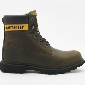 Resim Caterpillar Golden Dark Olive Deri Erkek Bot 