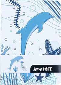 Resim Serve Deep Hediye Seti - Defter, Serve Deep Uclu Kalem, Silgi, Min Gök Mavi 