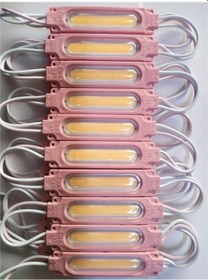 Resim Lensli Pembe Cob Modül Led 12 V 2 W 10 Adet 17661 