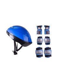 Resim F-Sports Kask Dizlik Dirseklik Koruyucu Set Paten Scooter Kay Kay 
