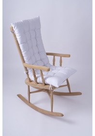 Resim Altınpamuk Lüx Sallanan Sandalye Minderi Selen Bağcıklı 120x50cm Sadece Minder Beyaz 