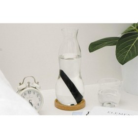 Resim Black Blum 800 Ml Cam Karaf, Kömür Filtreli, Doğal Mantar Altlıklı Sürahiler 