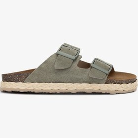 Resim Valmenti Simba Kadın Menta Hakiki Deri Terlik 985 24-6601 Bn Trlk Y24 Yeşil 