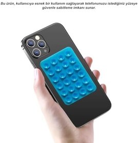 Resim Microcase Vantuzlu Silikon Cep Telefonu Sabitleme Yapıştırma Pedi AL4473 (Kırmızı) 