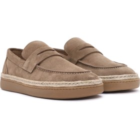 Resim Derimod Erkek Vizon Süet Deri Loafer 26SFD631810 