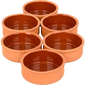 Resim Fidancıyız 6'lı Toprak Güveç & Sütlaç Kabı Kasesi - Seramik 