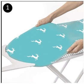 Resim Gercella Hediyeli Comfortmavi Ütü Masası Kılıfı Örtüsü 