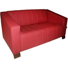 Resim Liya-2 Deri İkili Büro Bekleme Koltuğu Kırmızı 