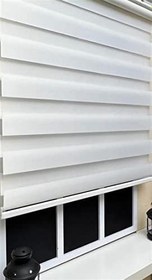 Resim StorBurada Zebra Stor Perde Beyaz STB 400V01-D Beyaz 80 x 260 