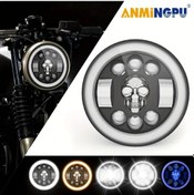 Resim Wangxi 1 Bilgisayar 5.75 İnç Yuvarlak Led Motosiklet Farı Yüksek Düşük Işın Dönüş Sinyali Gündüz Işıkları 4x4 Arazi Motosikletleri 