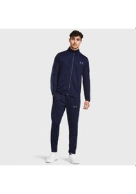 Resim Under Armour Knit Track Erkek Lacivert Dik Yaka Eşofman Takımı Lacivert 