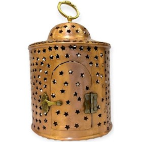 Resim Silindir Yıldız Kesimli Oksitli Bakır Fener No: 1 