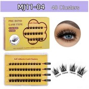 Resim Padalink Mj11-04 5d El Yapımı li Otomatik Yapışkanlı Tek Kümelik Kirpik Seti - 10mm+12mm+14mm+16mm, Yoğun Doğal Görünüm, Zaman Kazandıran Uygulama Gümüş 