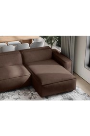 Resim hoom concept ORLANDO DERİ ÜÇLÜ ÇİFT KÖŞELİ KOLTUK 