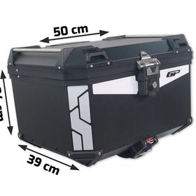 Resim GP KOMPOZİT Universal 45 lt Alüminyum Motosiklet Çantası Siyah - 